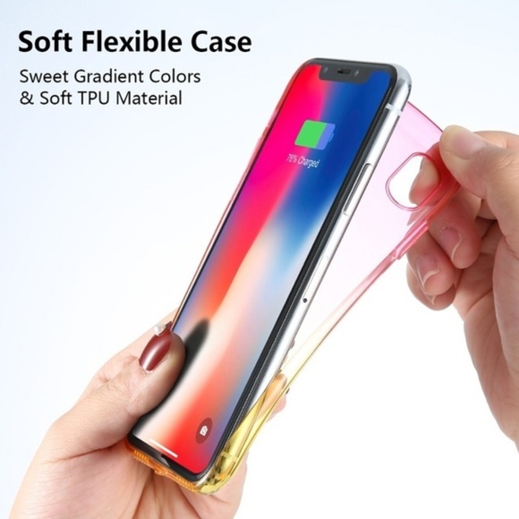 Purple Pink silicone Apple iPhone 8 Case - Picture 4 of 4